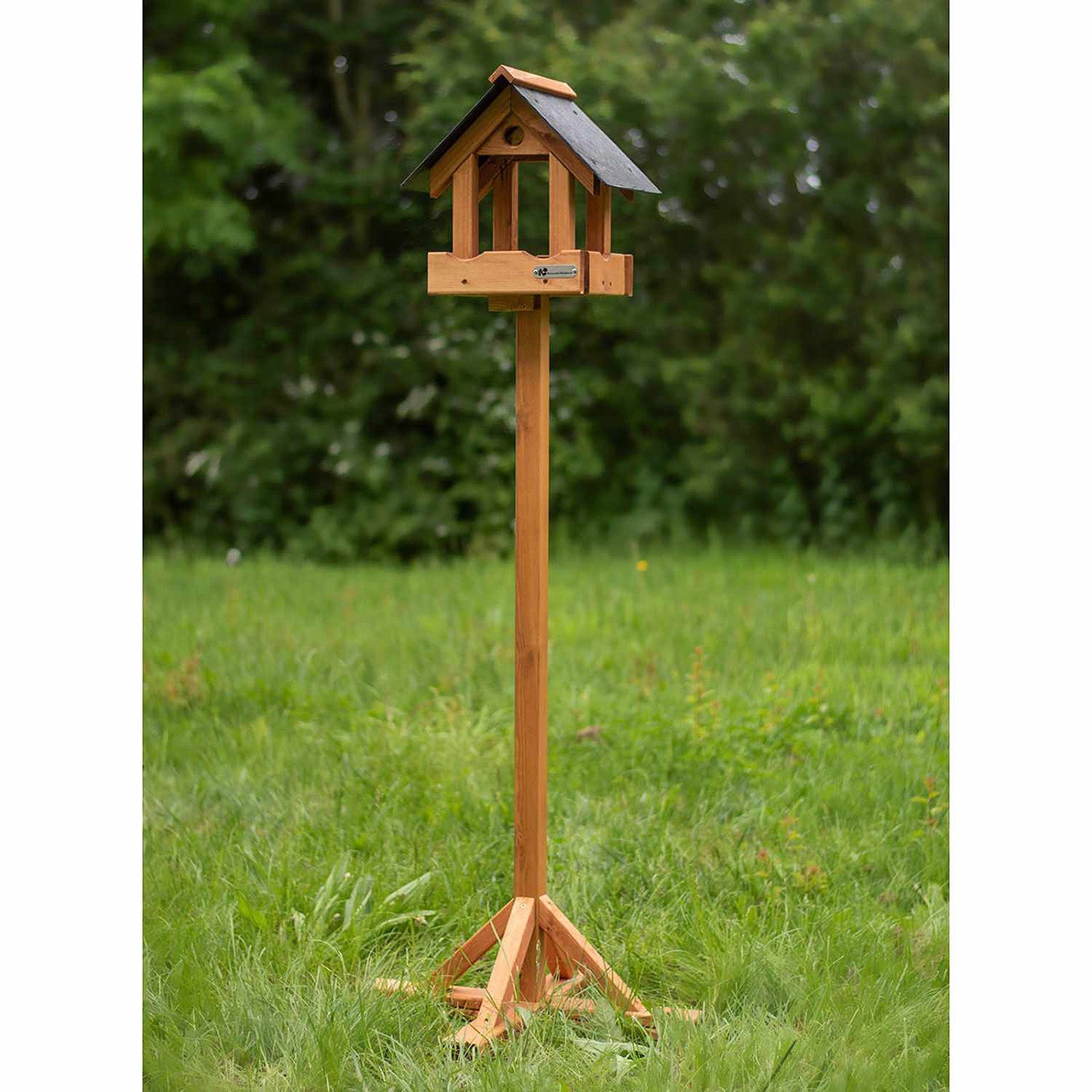 Riverside Woodcraft Ullswater Slate Roof Bird Table – RiversideWoodcraft